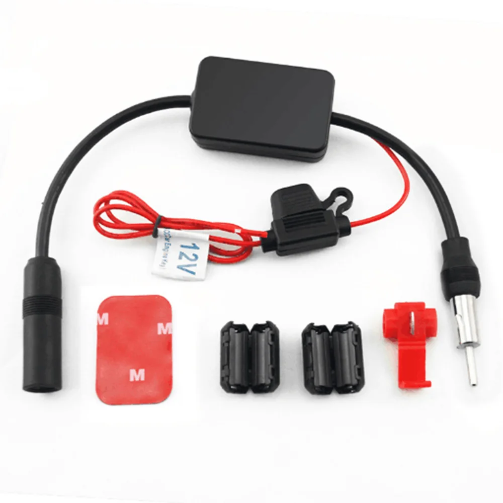 Universal 12V Car Signal Enhancer Aerial Antenna Car Radio FM/AM