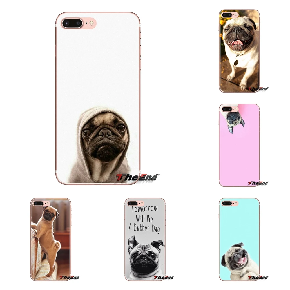 

Soft Transparent Shell Covers Funny Pug Doing Yoga For LG Spirit Motorola Moto X4 E4 E5 G5 G5S G6 Z Z2 Z3 G2 G3 C Play Plus Mini