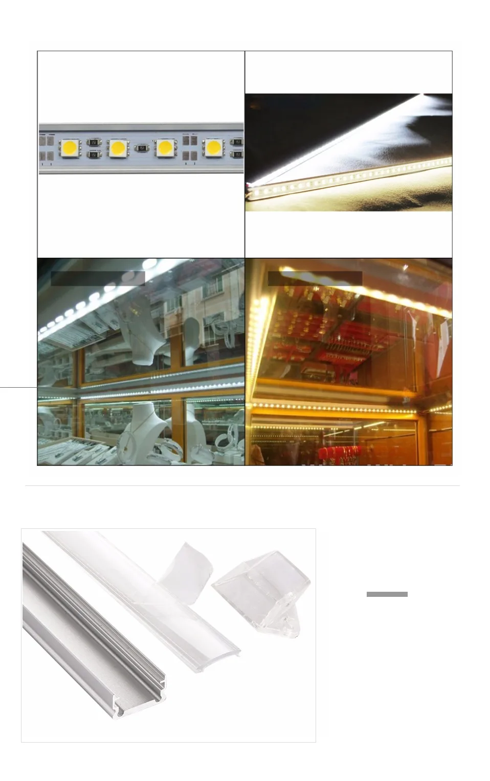 10 шт. 5050 Светодиодная лента барный светильник 12 В u-тип жесткий алюминиевый корпус с молочно-прозрачной крышкой для кухонного шоу чехол для шкафа