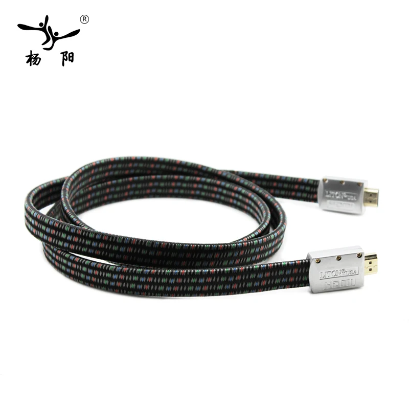 Кабель YYAUDIO LITON HiFi HDMI к кабель 2 0 4k 3D 60fps для HD ТВ ЖК ноутбука PS3 проектор