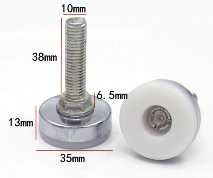

10x35x38mm M10 Micro adjustment foot pad stepping foot nail and chairs