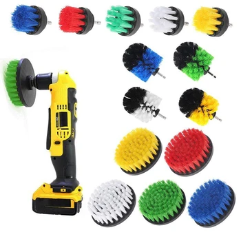 

1pcs 2Inch Drill Cleaning Brush Power Scrubber Stiff Scrub Brush Bit Pad Bathroom Tile Tool Cleaning Power Scrub Car Accessories