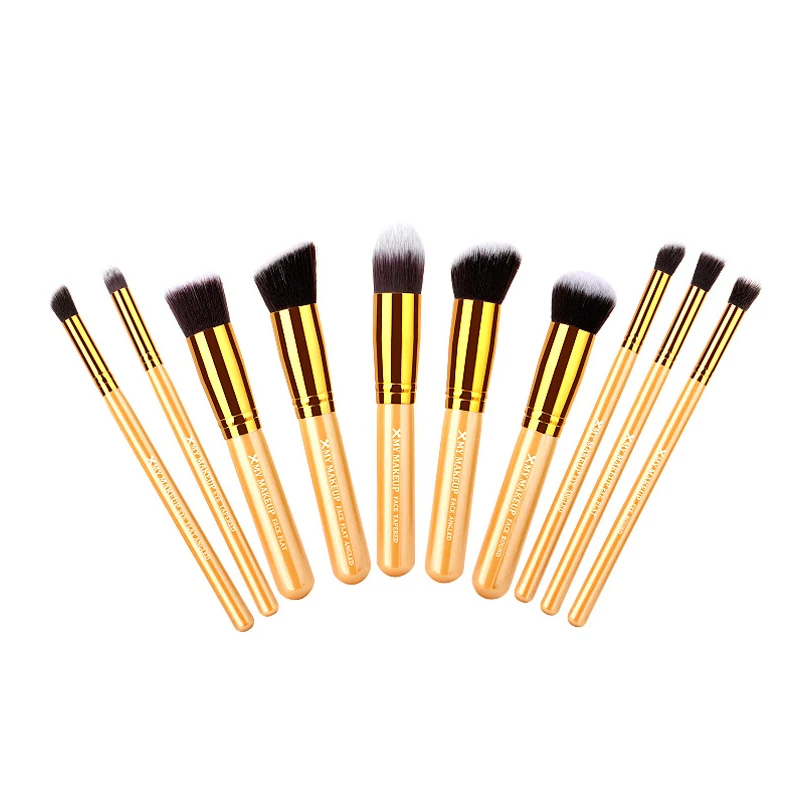 

Professional Make Up Brushes 10pcs/set Soft Synthetic Hair Beauty Cosmetic Tool Contour Concealer Powder Foundation Makeup Brush