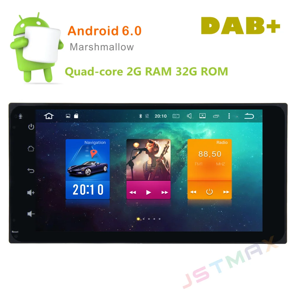 7 Android 6 0 Octa Core 2G RAM Car Raido font b GPS b font Player