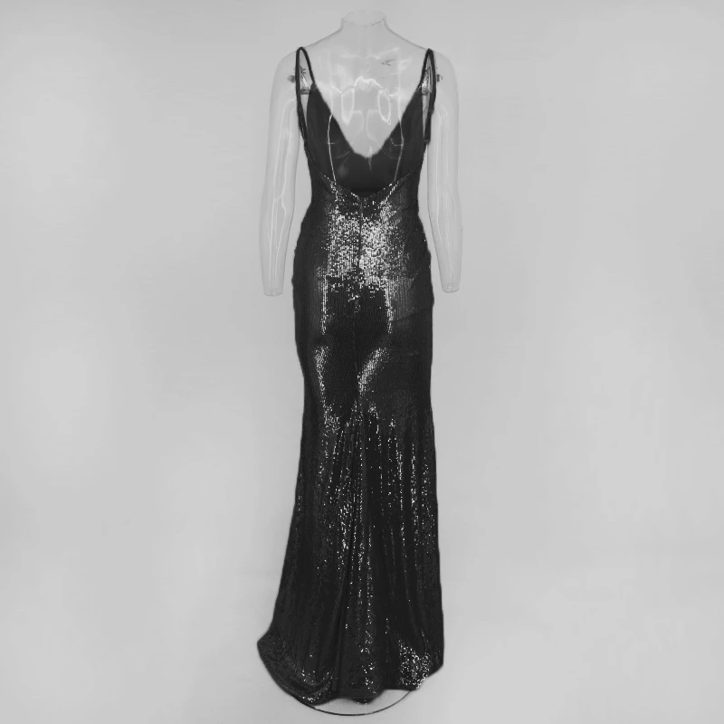 NATTEMAID светоотражающее платье с блестками для вечеринки женское сексуальное платье макси с открытой спиной элегантное Клубное платье с v-образным вырезом Летнее Длинное платье макси Vestidos