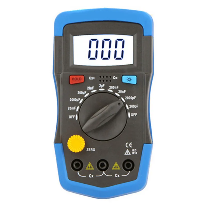 

UYIGAO Capcitance Meter DM6013L Handheld Capacimetro 1999 Counts Capacitor Electronic W/ LCD Capacitance Multimeter Tester
