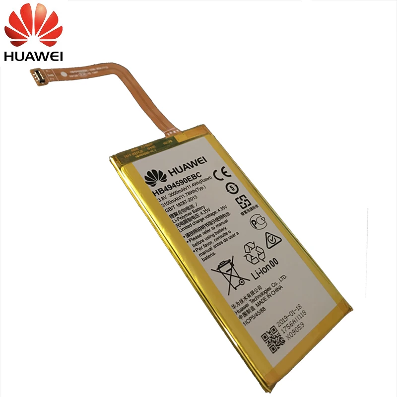 Huawei телефон Батарея HB494590EBC для huawei Honor 7 Glory PLK-TL01H ATH-AL00 PLK-AL10 замены батареи 3000 mAh