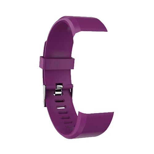 purple Красочные 115 плюс ремешок сменный силиконовый ремешок, умный Браслет ремешок для взрослых и детей спортивные умные носимые аксессуары - Цвет: purple