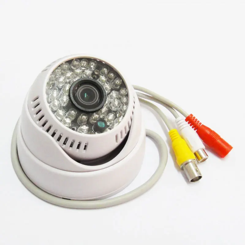 

1/3" 600TVL 48IR Leds Color CCTV Dome Wide Angle 3.6mm lens Camera with Audio security system
