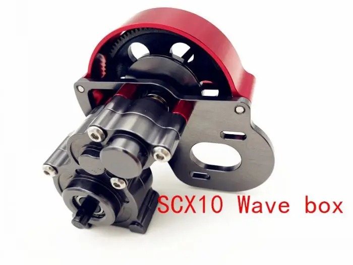 

1/10 RC Car METAL Transmission Gearbox Assembly Tranny With Straight Gear for RC AXIAL SCX10 D90