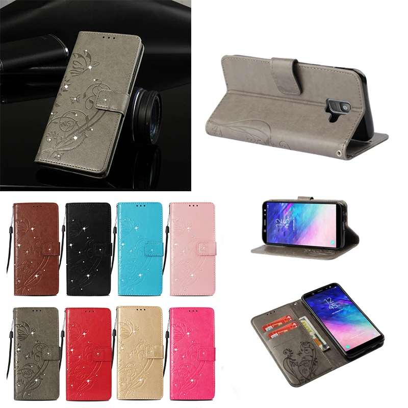 

for Samsung A6 plus 2018 case phone Flip case a605fn SM-a605f/ds a605g/ds a605fn/ds for Samsung Galaxy A9 Star Lite wallet cover
