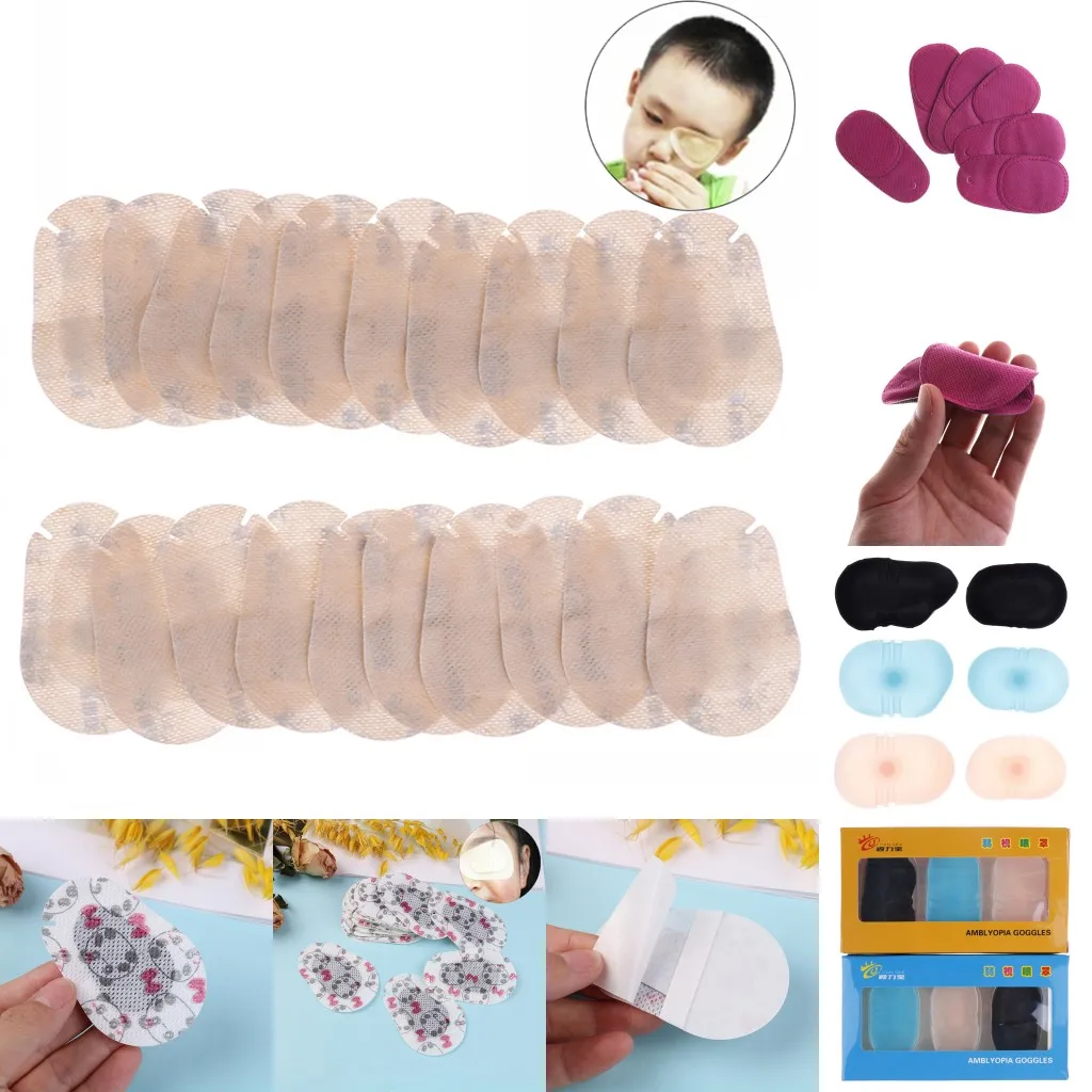 

5 Styles Amblyopia Eye Patches Child Amblyopia Training Orthoptic Corrected Eyeshade Children Occlusion Medical Lazy Eye Patch