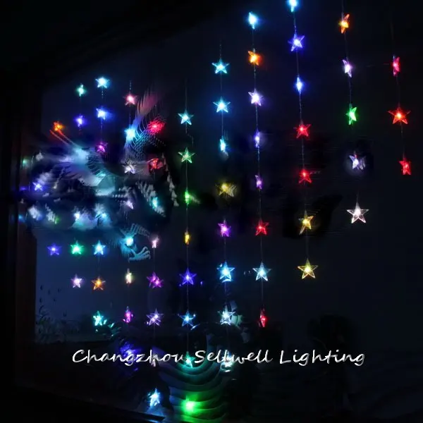 

Artificial Christmas Tree Great!festival Showcase Decoration Entrance 78 Pcs Coloured Five Pointed Bead Curtain Lamp H089