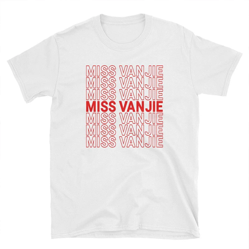 تفوت Vanjie رسائل T قميص المرأة تي شيرت قطني بأكمام قصيرة وقد لطيفة اليوم قمم الأصدقاء تلفزيوني الجرافيك تيز امرأة هبوط السفينة