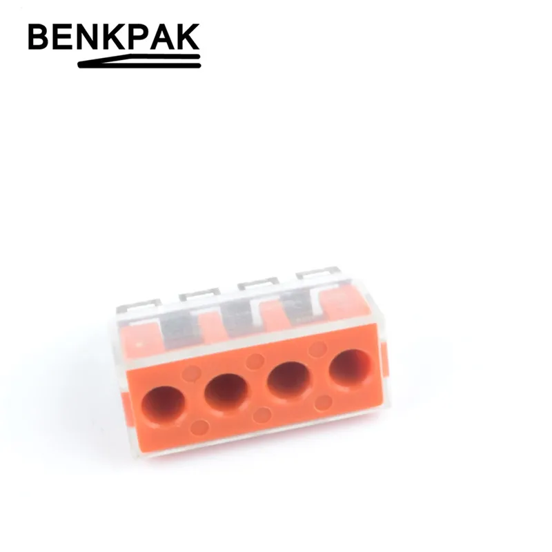 

5pcs PCT-104D 4-pin quick wire connector cable terminal block connector