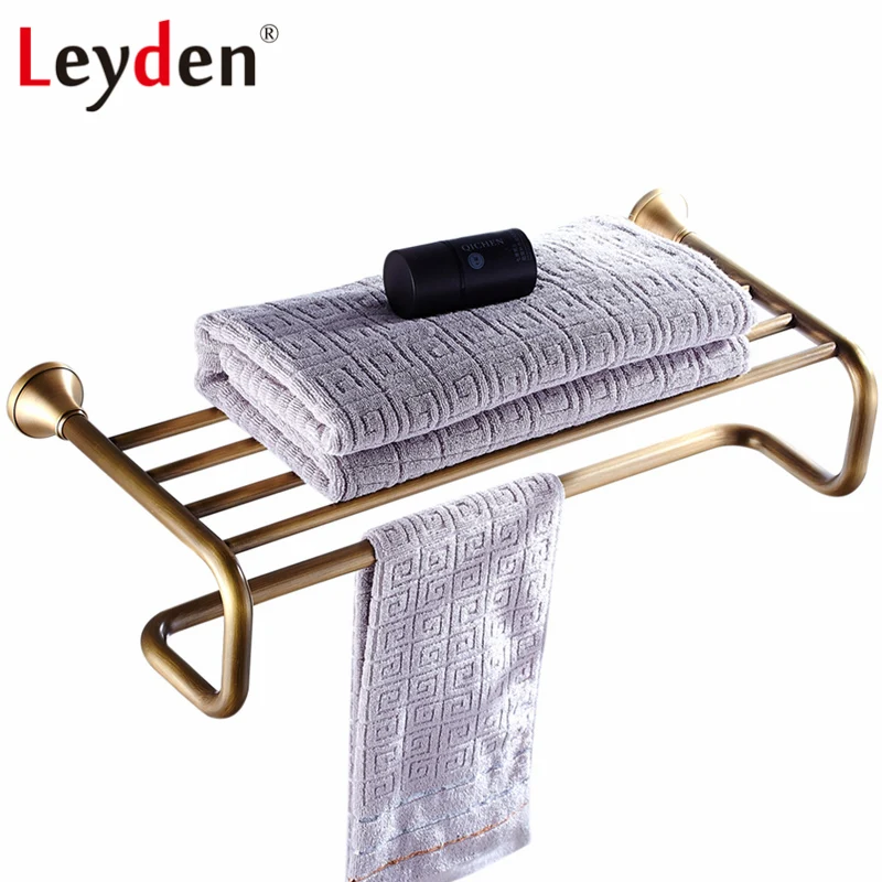 Лейден вешалка для полотенец для ванной комнаты ORB/античная латунь/золотой/хром держатель для полотенец с полотенцем Бар настенный аксессуары для ванной комнаты