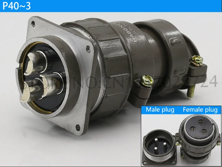 Авиационная розетка круглый разъем серии P40 3.9.14.16 диаметр сердечника 40 мм