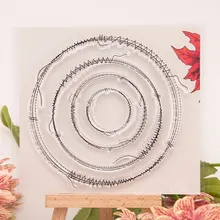 Sewing thread round transparent Clear Silicone Stamp/Seal for DIY scrapbooking/photo album Decorative clear stamp sheets