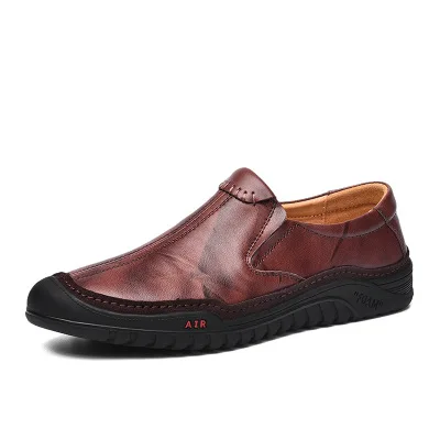 

2018 autumn new men's leather business casual fashion wild England trend handmade men's shoes loafers