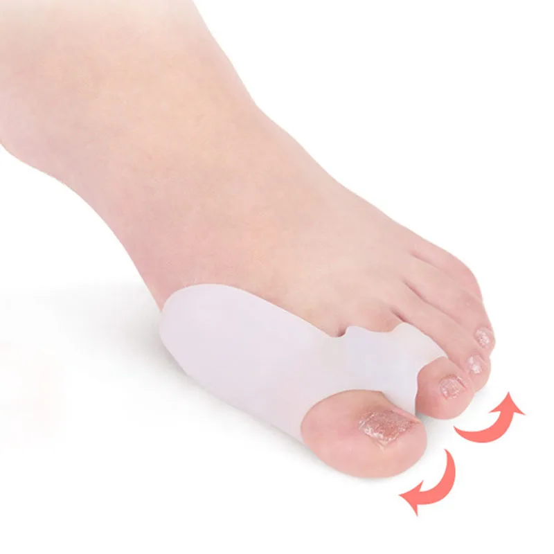 

1 Pair Silicone Gel Foot Fingers Toe Separator Thumb Valgus Protector Bunion Adjuster Hallux Valgus Guard Feet Care Tools CO990