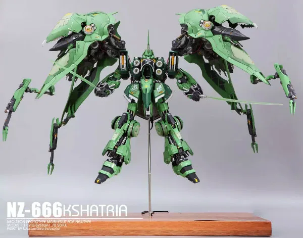 G-система Gundam Модель 1/72 NZ-666 Kshatriya(светодиодный светильник саблей в комплект не входит) Мобильный костюм комплект из смолы детские игрушки