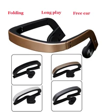 Наушники с костной проводимостью, Bluetooth наушники, беспроводная гарнитура, стерео спортивные наушники, гарнитура для смартфона