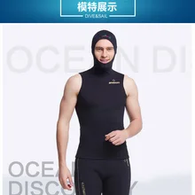 3 мм неопрен нет гидрокостюм с рукавами подводное погружение жилет с капюшоном кепки серфинга топ с капюшоном Дайвинг жилет