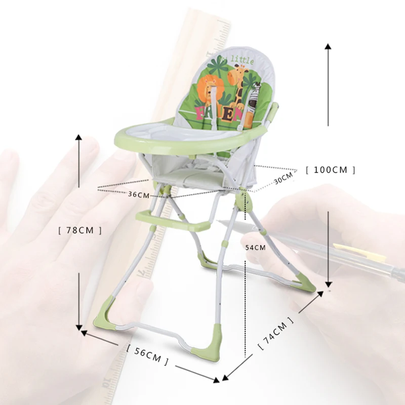 Многофункциональный 6-36 м младенческой детские стульчики для кормления ребенка Eatting высокое Cahirs Портативный складная легко кормления стульчик fauteuil