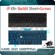 Yeni Laptop A1534 Japon Japonya JP Klavye w/Arka Işık Arkadan Aydınlatmalı + Vidalar Macbook 12 için