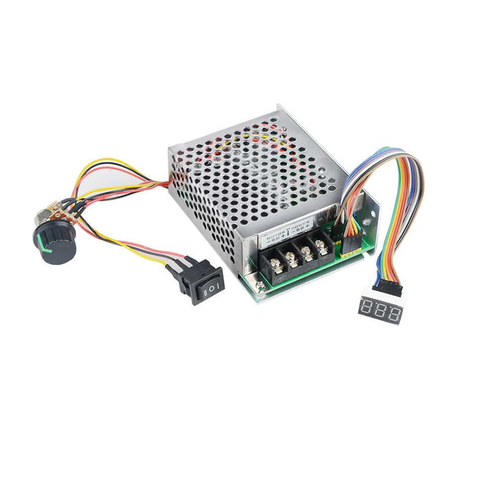 

Digital Display 0~100% adjustable DC 10-50V 40A DC Motor Speed Controller PWM 12V 24V 48V 2000W MAX 60A Reversible