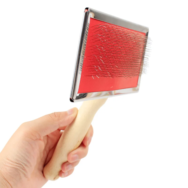 SYDZSW Natural Bamboo Eco Friendly Pet Cat Dog Slicker Brush Stylish and Durable Pet Grooming Tools Dog Comb XS S M L4