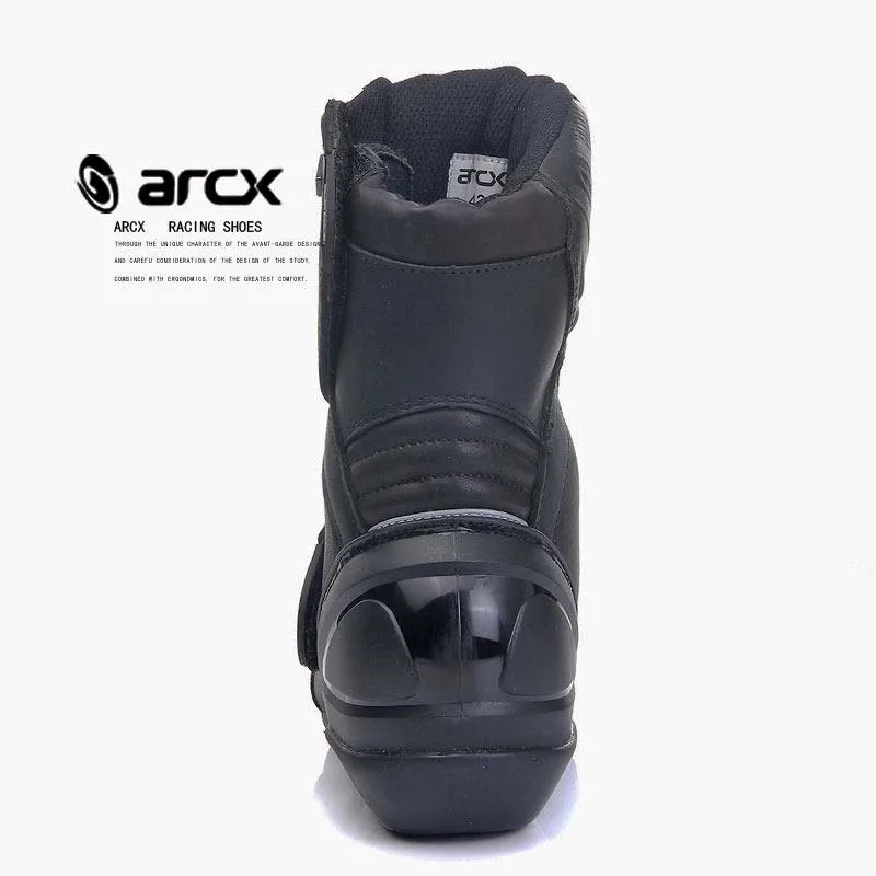 Motorbike MEN Leather Breathable Motocross Boots Waterproof Motor Bike Protector Gear ARCX Shoes motorcycle rain boots,motorcycle boots