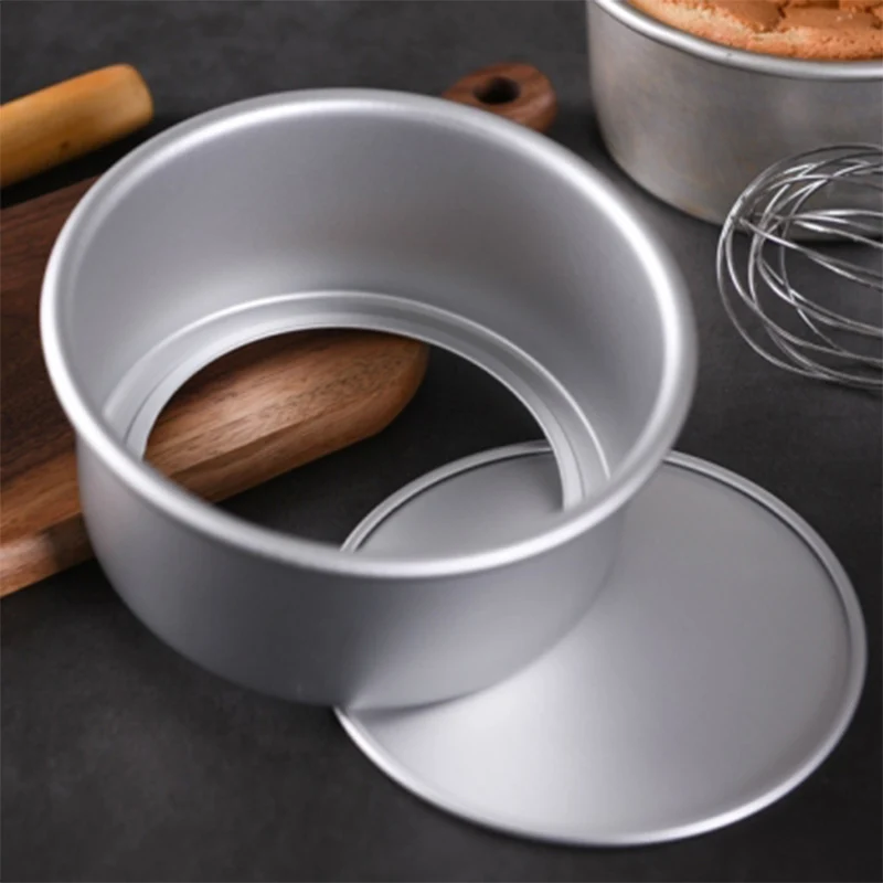 

High quality Aluminum cake mold round Non Stick Bottom Pan Bakeware Round Cake Baking Mould 4 6 inch Cake Mold Bottom removable