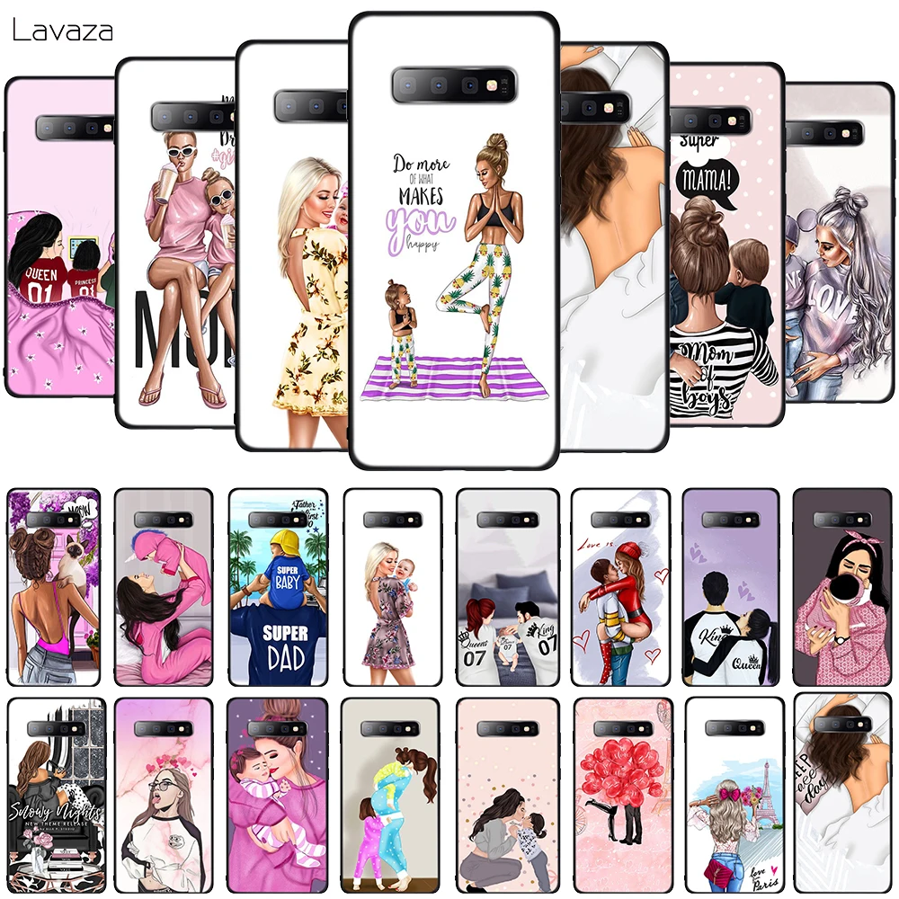 Мягкий ТПУ чехол для телефона Lavaza Super mama girly Girl Queen Samsung Galaxy A10 A30 A40 A50 A70 M10 M20 M30