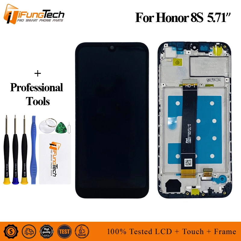 

For Huawei Honor 8S LCD Display and Touch Screen Digitizer Assembly Replacement With Tools +Adhesive For Huawei Honor 8S