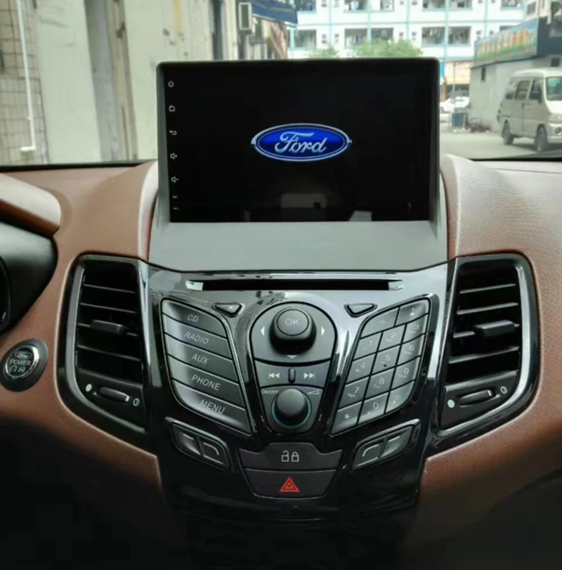 HD 1024*600 Android 8,0 автомобильный ПК плеер для Ford New Fiesta с wifi BT SWC gps