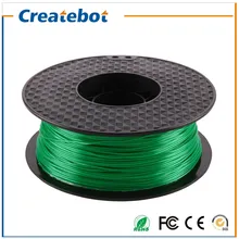 Green Color PLA 3D Printer Filament 1.75mm Dimensional Accuracy +/- 0.05 mm 1kg Spool For Createbot MakerBot RepRap UP Mendel