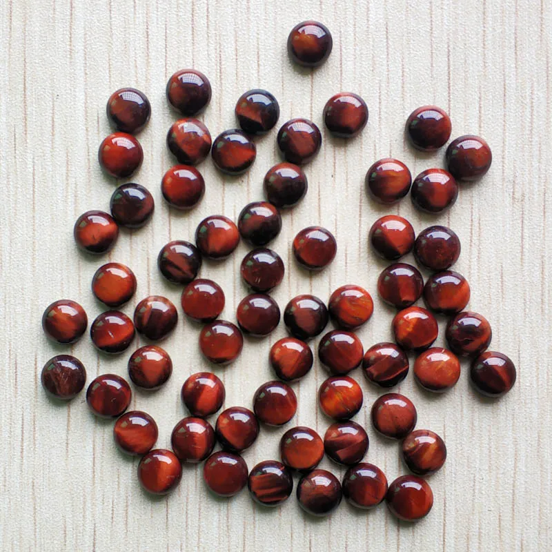 

2018 Fashion hot selling natural red tiger eye stone round cab cabochon 8mm beads for jewelry making wholesale 50pcs/lot free