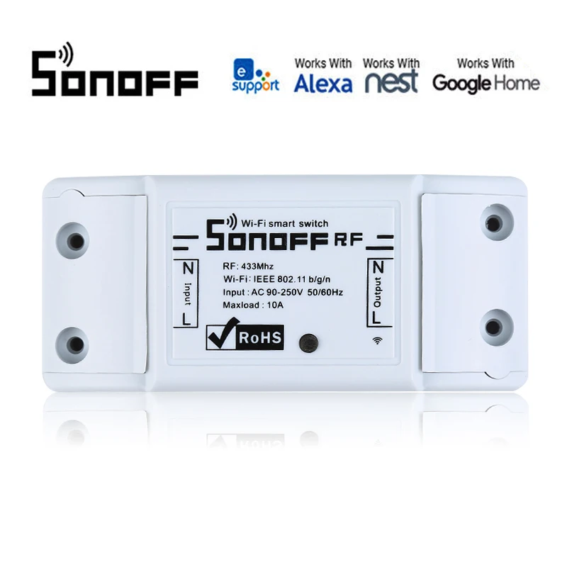 Sonoff Smart RF 433 МГц пульт дистанционного управления модуль пульт дистанционного управления приложение ewelink/Wi-Fi управление розетка домашний комплект для автоматизации умного дома