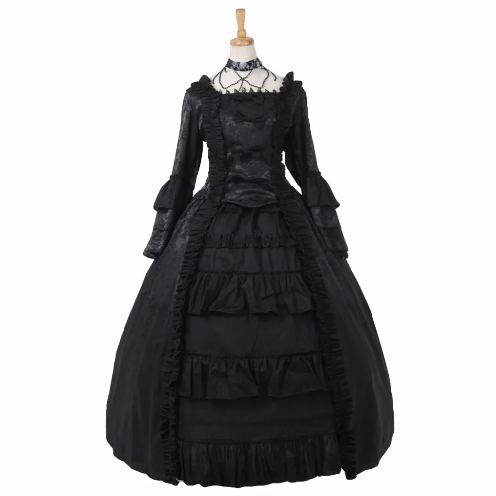 victorian dress black