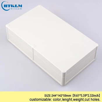 

Waterproof junction box Plastic enclosure for electronic project box DIY plastic instrument box IP68 ABS box 244*142*59mm