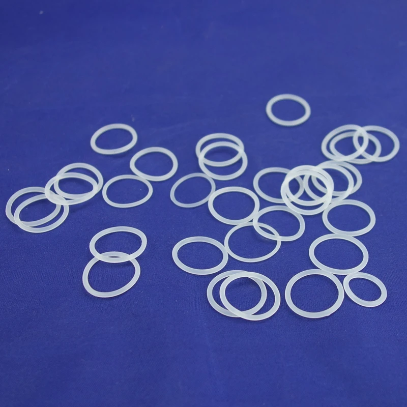 

CS 1mm OD 4-40mm White Food Grade Silicon Rubber O-Ring Seals Gasket