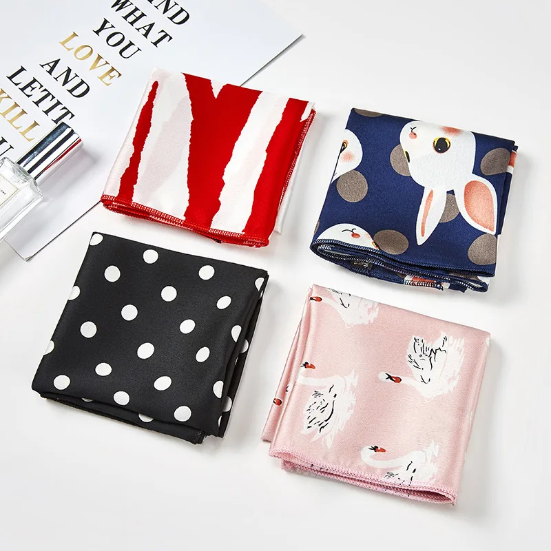 NEW women silk scarf small Square silk scarves printed dots fashion neck scarf silk hair scarf&bandage bags decoration 50*50 NEW women silk scarf small Square silk scarves printed dots fashion neck scarf silk hair scarf&bandage bags decoration 50*50