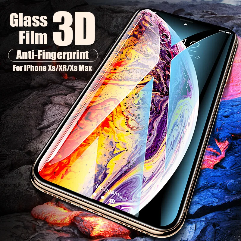 

protective glass for iphon xs max glas on the for apple iphone x xr xs max tempered glass screen protector film x s r rx sx case