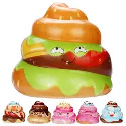 Искушение Squishies Kawaii крем торт Poo медленный рост крем Ароматические снятие стресса игрушка JAN24