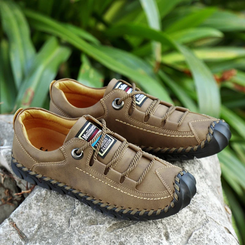 

2019 New Men Casual Shoes Loafers Luxury Brand Men Shoes Light Split Leather Shoes Men Flats Hot Sale Moccasins Shoes Big Size45