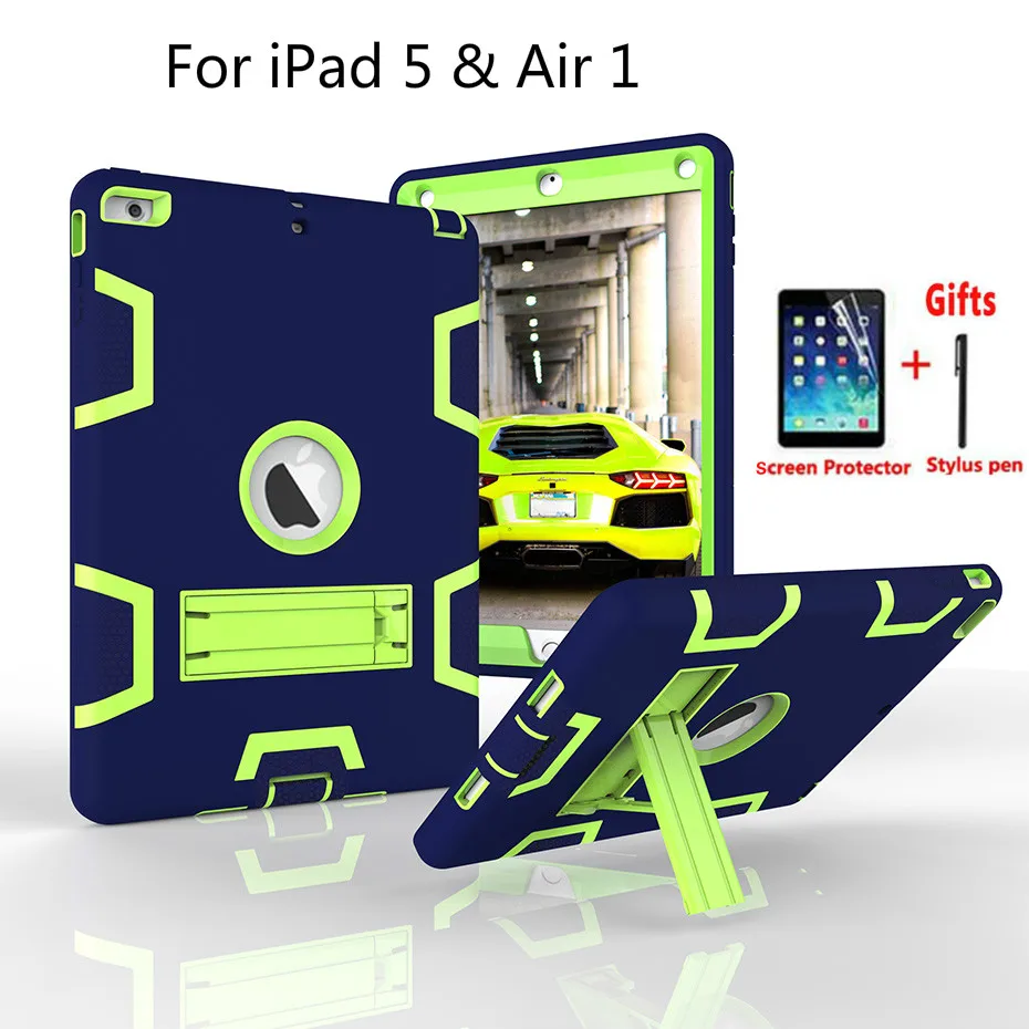 Для iPad Air 1 Air1 5 9 7 дюймов A1474 A1475 A1476 детский Чехол Броня сверхпрочный Силикон +