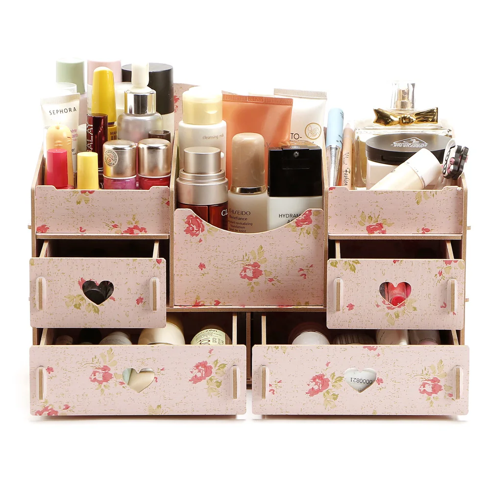 Design Diy Makeup Organizer diy makeup organizer latest buy fashion wooden women jewelry wood storage box cosmetic home desk make up organ