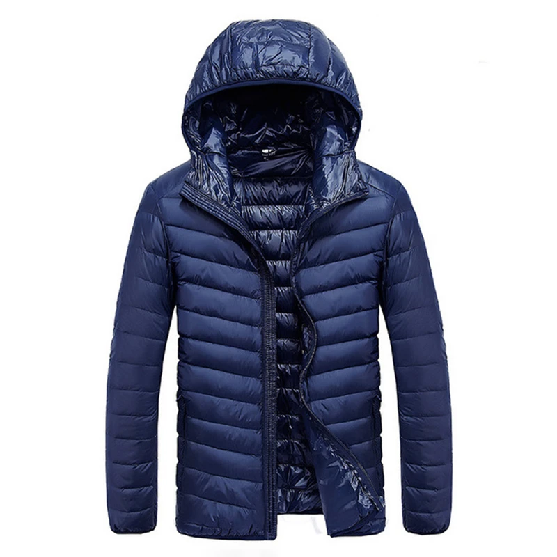 

2019 Autumn Men's Ultralight 90% White Duck Down Jacket Male Windproof Waterproof Parkas Coats Ultra Light Stand Collar Male