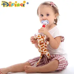 Baby Соска Силиконовая Chupeta мультфильм Соска с животным с Мягкие плюшевые игрушки Еда силикона игрушки для новорожденных